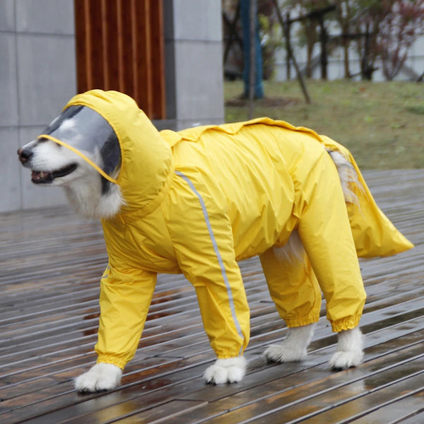 Reflective Pet Hooded Rain Coat