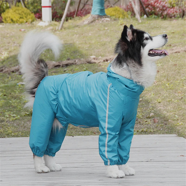 Reflective Pet Hooded Rain Coat