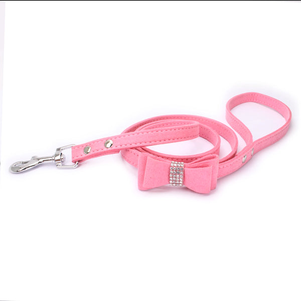 Pet Harness Leash With Rhinestone