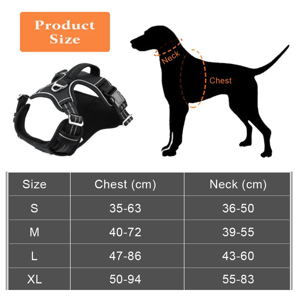 1000D Oxford Cloth Reflective Pet Dog Harness