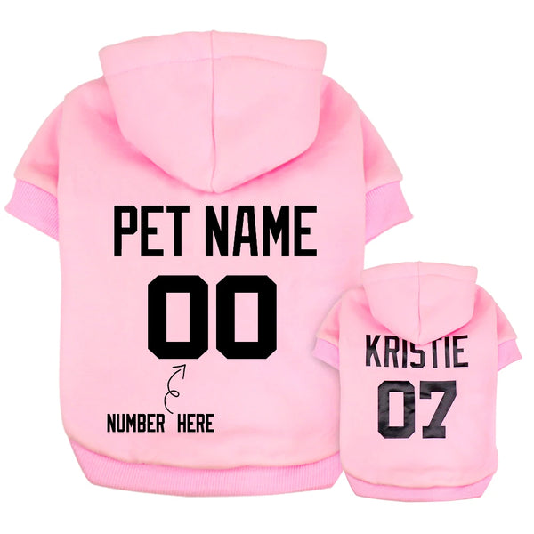 Personalized Pet Name Clothing Hoodies