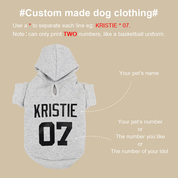 Personalized Pet Name Clothing Hoodies