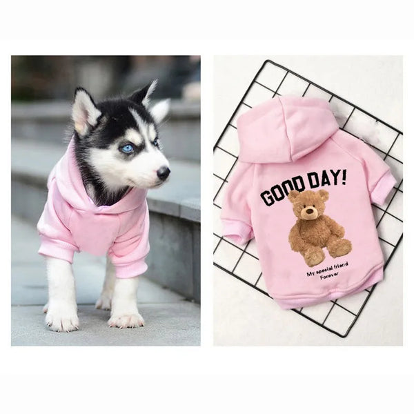 Cute Bear Dog  Hoodie