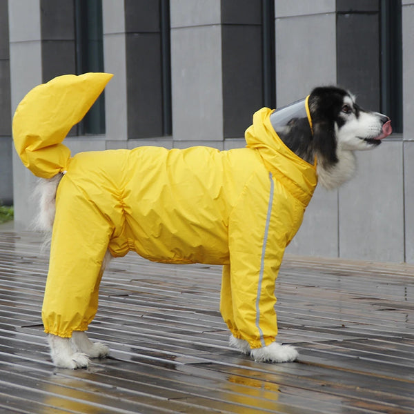 Reflective Pet Hooded Rain Coat