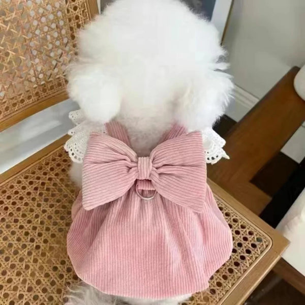 Princess Dress Pet Bowknot Sweet Sweater