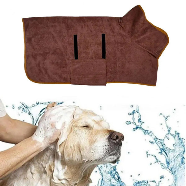 Absorbent Microfiber Pet Bathrobe Towel