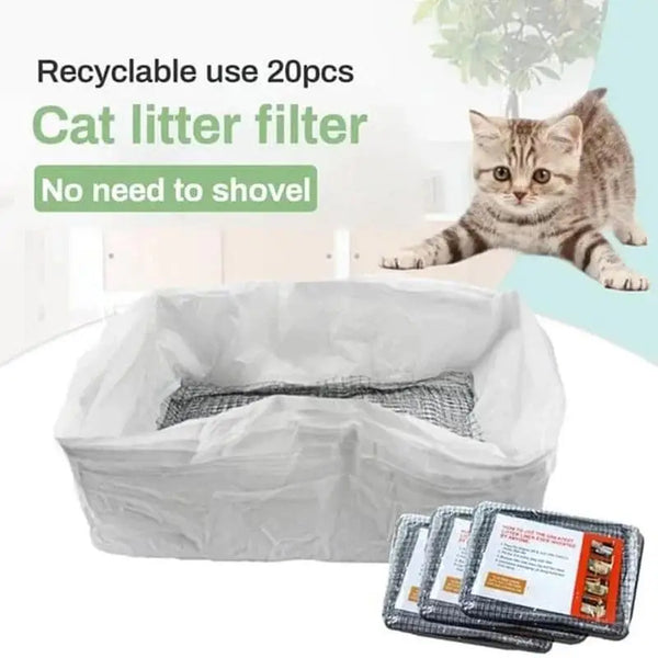 10Pcs Reusable Cat Litter Liners Bag