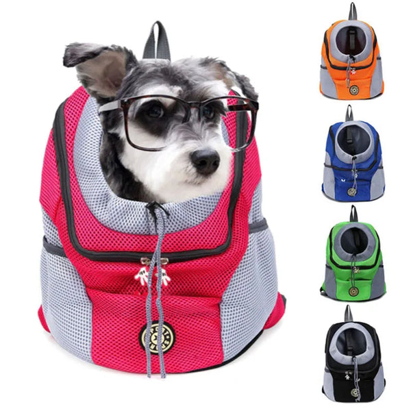 Double Shoulder Portable Travel Pet Backpack