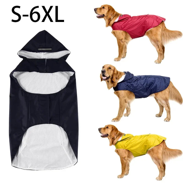 Waterproof Reflective Pet Hooded Raincoat