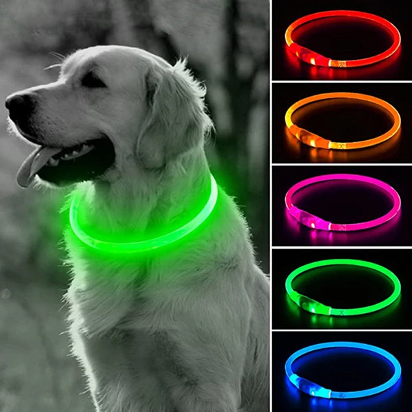 Led Light Glowing Loss Prevention LED Collar For Pet