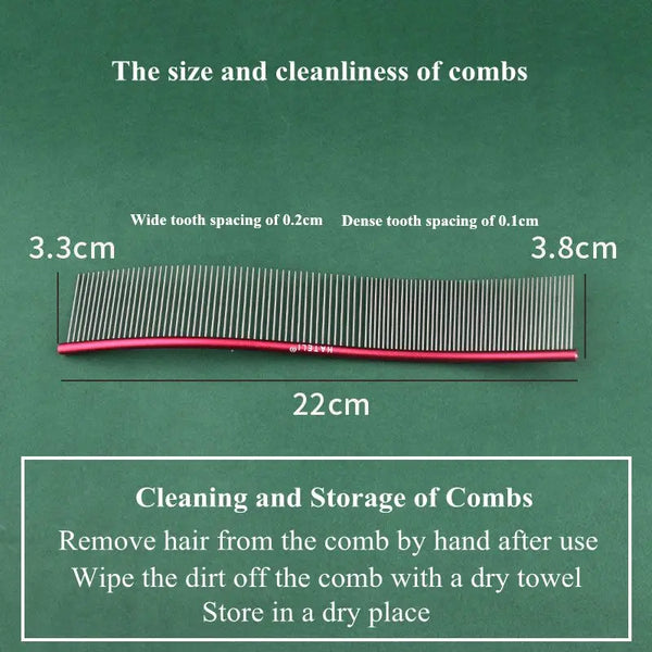 22cm Dog Curved Comb