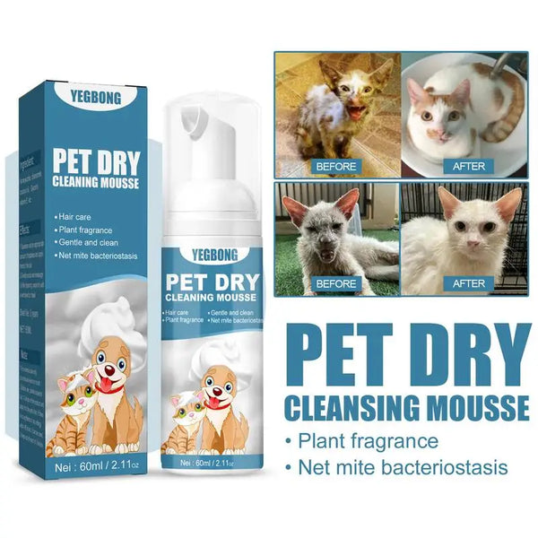 Waterless Cat Shampoo  Bathless Cleaning Odor Eliminator