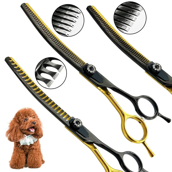 Curved Chunker Scissors For Pets