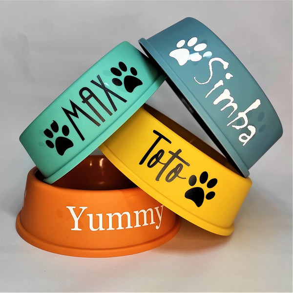 Personalized Printed Pet Food Bowl