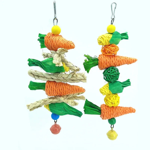 Toy Wooden Bird Cage Hanging Toy