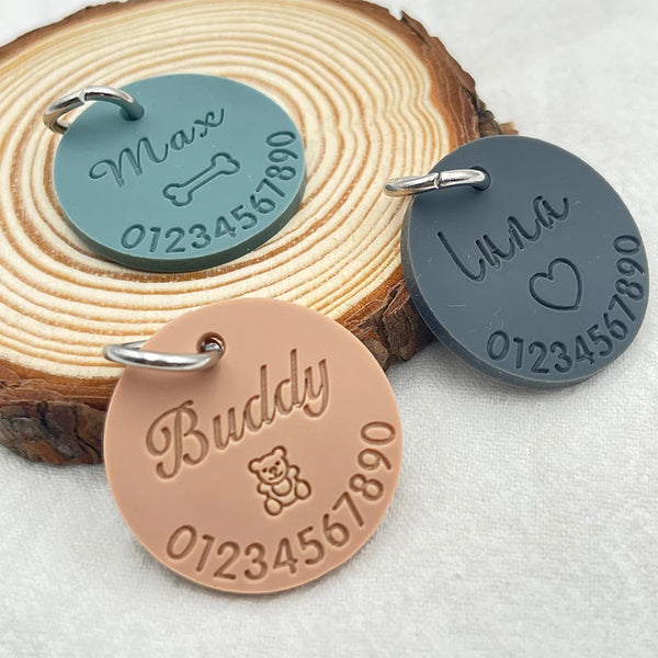 Silicone Pet Anti-lost ID Tag Collars