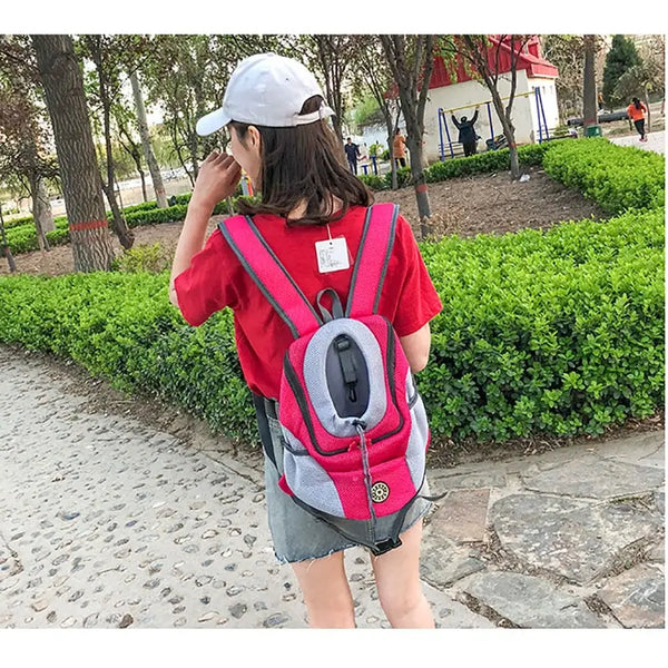 Double Shoulder Portable Travel Pet Backpack