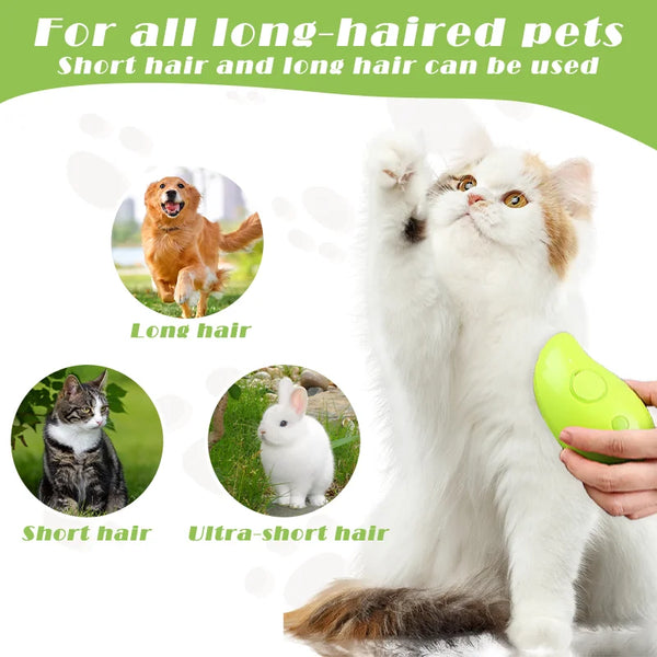 Electric Spray Pet Hair Brush