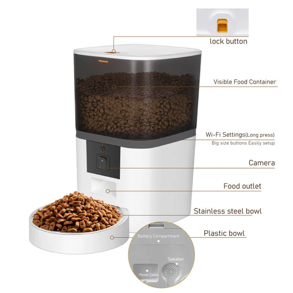 4L Large Capacity Smart Pet Feeder