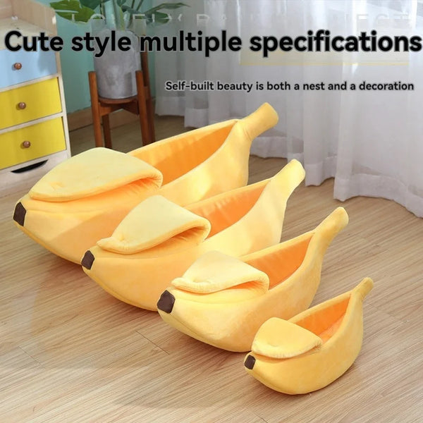 Pet Banana Shaped Warm Bed