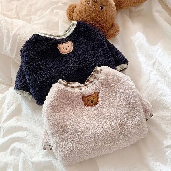 Coral Fleece Cute Dog Clothes Warm Sweatshirt