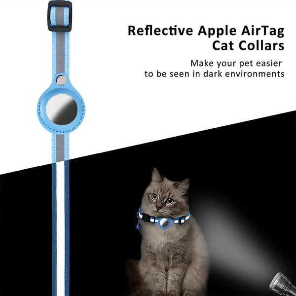 For Airtag Tracker Cat Collars