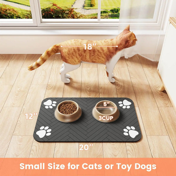 Pet Feeding Water-Absorbent Mat