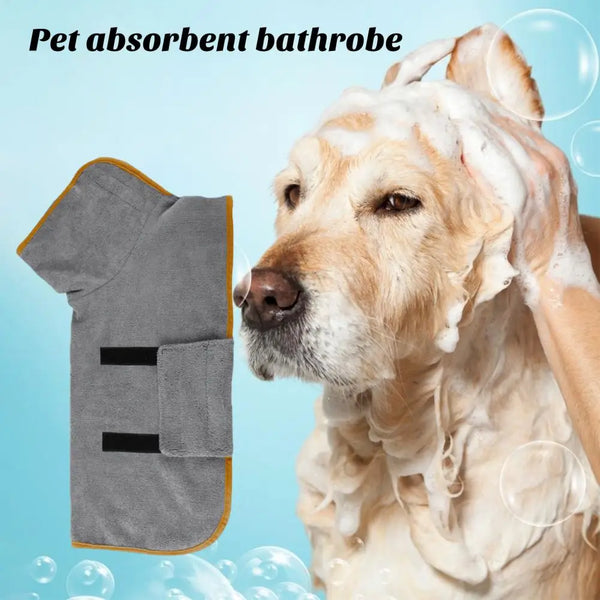 Absorbent Microfiber Pet Bathrobe Towel