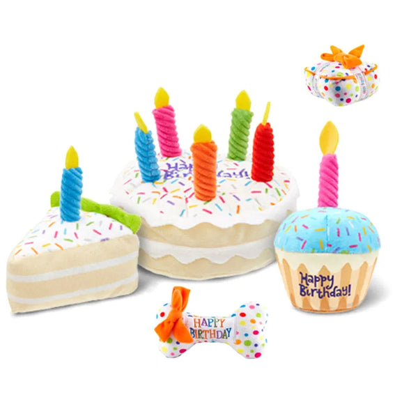 Pet Birthday Cake Shape Toy