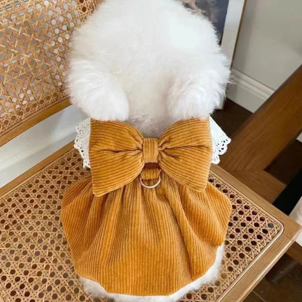 Princess Dress Pet Bowknot Sweet Sweater