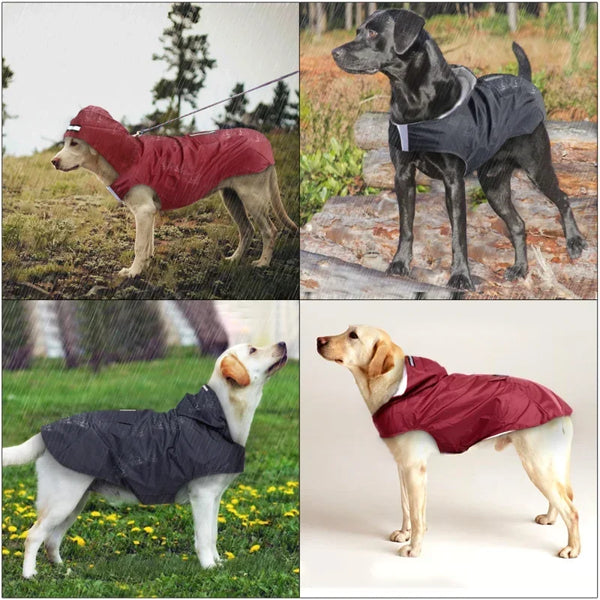 Waterproof Reflective Pet Hooded Raincoat