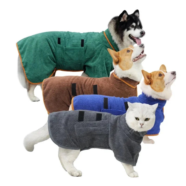 Dog Bathrobe Microfiber Towels