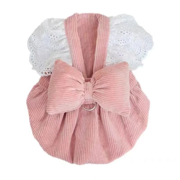 Princess Dress Pet Bowknot Sweet Sweater