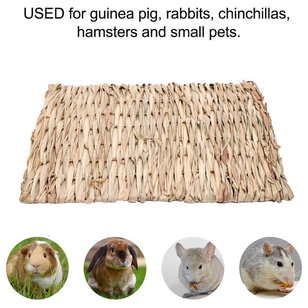 Straw Woven Pet Chew Mat