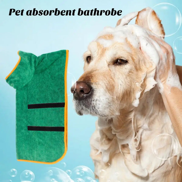 Absorbent Microfiber Pet Bathrobe Towel