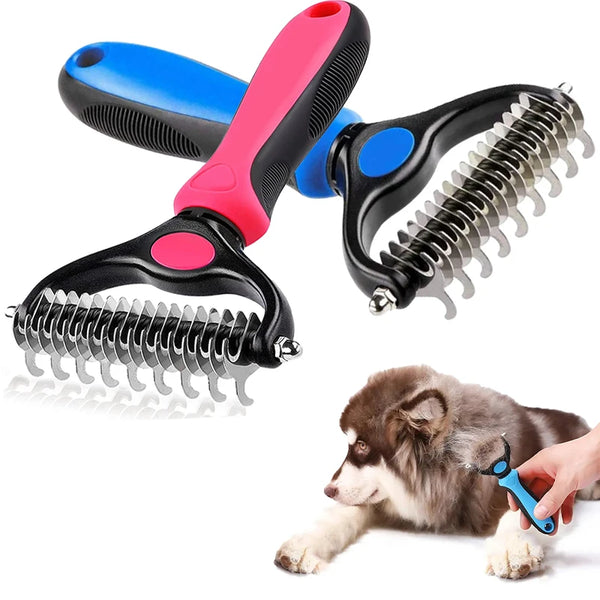 Dog Deshedding Double sided Brush