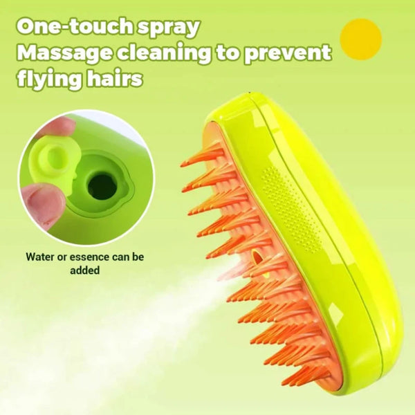 Cat And Dog Steam Brush Removes Hair