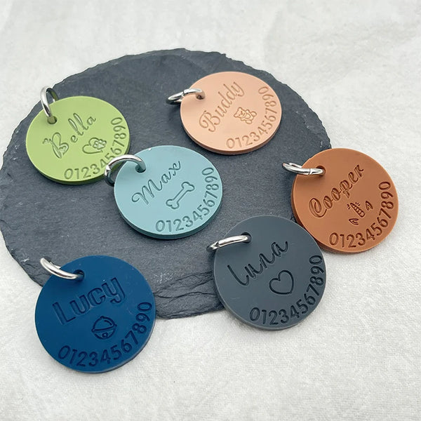 Silicone Pet Anti-lost ID Tag Collars