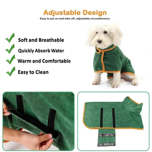 Dog Bathrobe Microfiber Towels