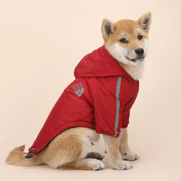 Waterproof Dogs Reflective Warm Raincoat