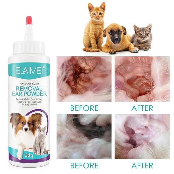 Anti-ticks Pet Ear Hair Removing Powder