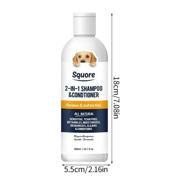 2-in-1 Pet Shower Gel Moisturizing Pet Shampoo