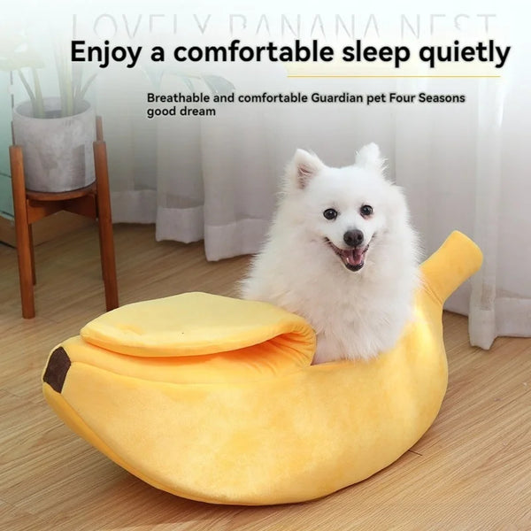 Pet Banana Shaped Warm Bed