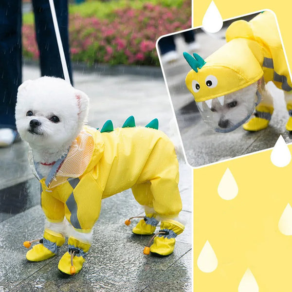 Waterproof Polyester Outdoor Pet Raincoat