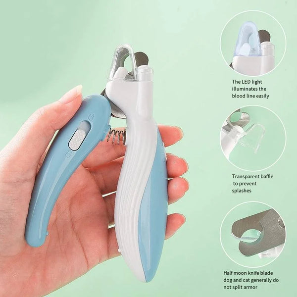 Professional Pet Nail Clippers with Led Light