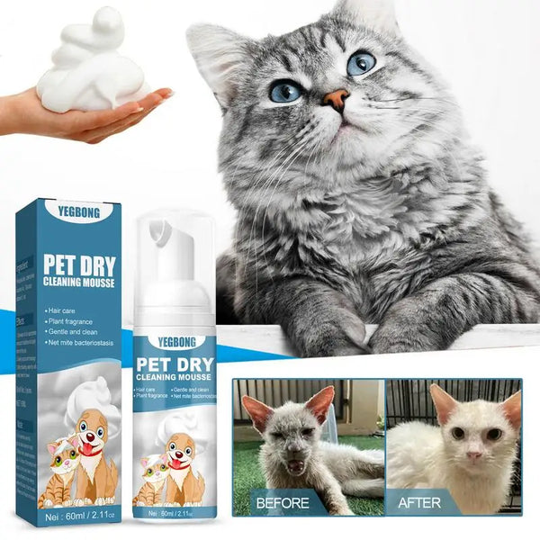 Waterless Cat Shampoo  Bathless Cleaning Odor Eliminator