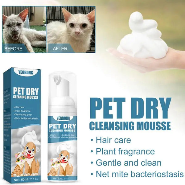 Waterless Cat Shampoo  Bathless Cleaning Odor Eliminator