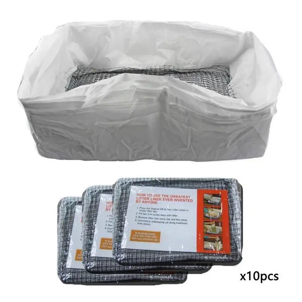 10Pcs Reusable Cat Litter Liners Bag