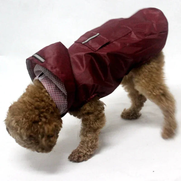 Waterproof Reflective Pet Hooded Raincoat