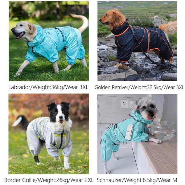 Soft Breathable Waterproof Outdoor Petss Raincoat